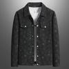 Men's Spring/Autumn Corduroy Lapel Jacket - Fashionable, Casual, Full-Print, Large Sizes Available.