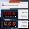 Умные диммируемые светодиодные цифровые настенные часы HoTai с синхронизацией времени по спутнику 4G