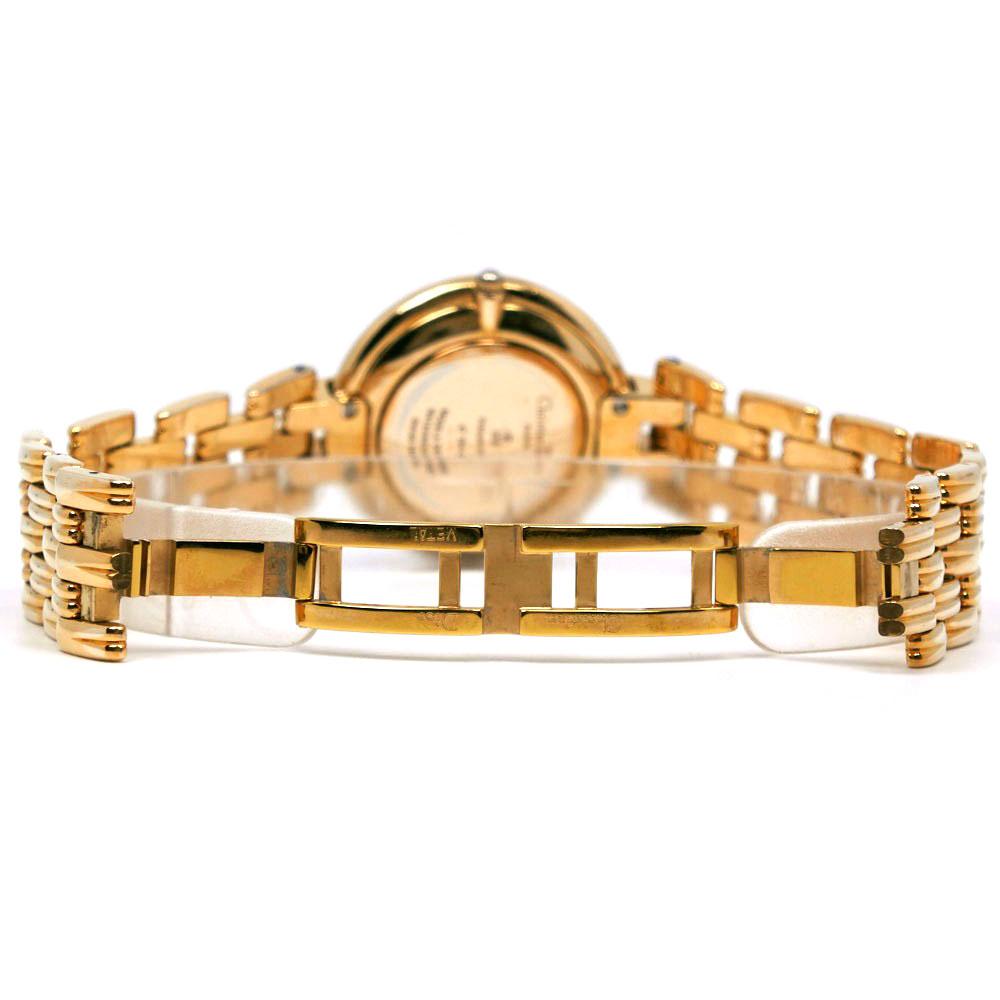 Dior Часы Bagira 47 154-2 черный циферблат Позолоченные Кварцевые Аналоговый дисплей мужские Б/У