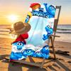 Blue Smurfs Print Beach Towel Design, Soft, Lightweight. for Home Bathroom, Spa, Pool, Yoga, Surfing, Camping, Gift for Family, Friend