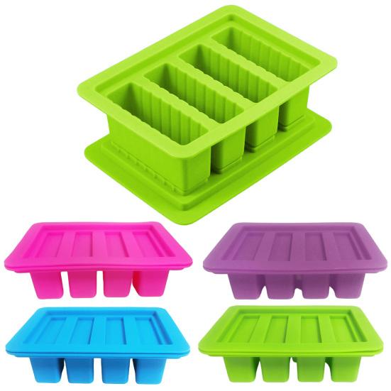 Силиконовая форма для масла с крышкой, пищевая антипригарная форма для шоколада и трав