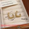 Square Long Hanging Earrings for Women Colorful Enamel Geometric Statement Dangle Earrings Girls Drop Earrings pendientes