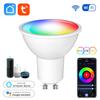 RGB GU10 LED Light Bulb 220V 110V TUYA Smart WiFi Lamp 5W 7W 9W Dimmable Voice APP Alexa Google Home Echo Lamps Bulbs