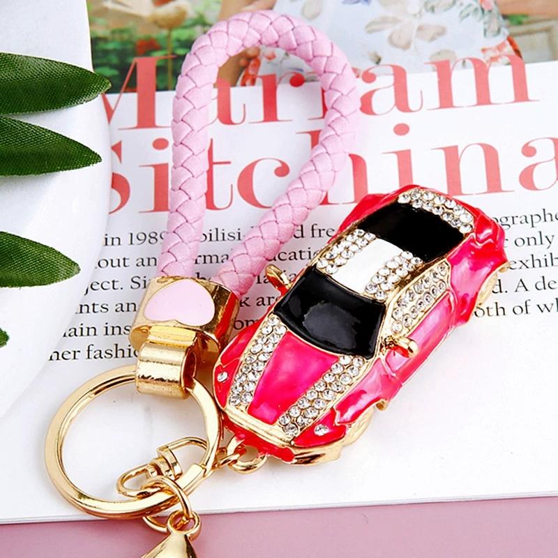 Sale Crystal Car Rhinestone 3D Metal Gift for Men Women Car Accessories Bag Charm