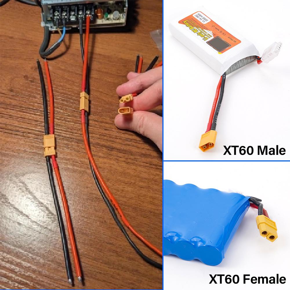 XT60 мужской и женский разъем питания пули для литиевых батарей RC дронов самолетов автомобилей лодок штекеры 5 шт.