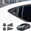 Декор заднего окна для Toyota Prius 60 Series 2024 ABS черный карбоновый каркас ручки задней двери задний треугольник отделка Exte