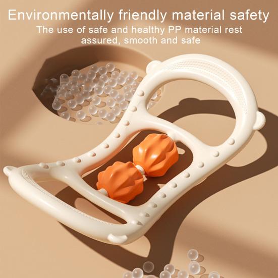 1/2 шт. Кольцо для йоги с массажным роликом, портативное кольцо для пилатеса, фитнес-кольцо, растяжка мышц, массажный круг для упражнений, домашний спортзал, тренировка