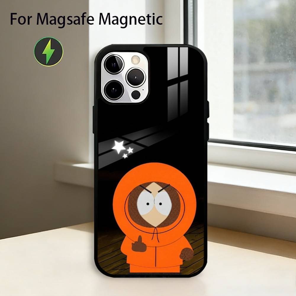 Чехол для телефона S-south P-park K-kenny Для iPhone17,16,15,14,13,12,11 Plus,Pro Магнитный Для Magsafe Беспроводной Зарядки