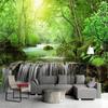 Forest Waterfall Wallpaper Landscape Scenery Mural Wall Paper Living Room Bedroom Wallpaper Home Decor