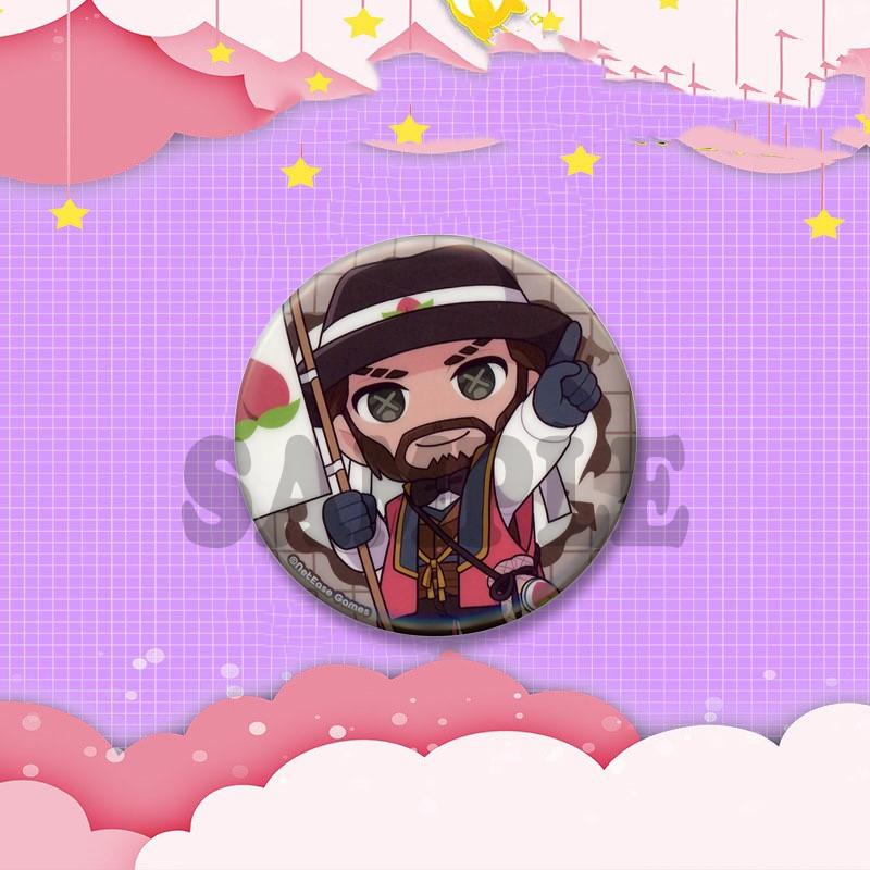Game Peripheral Identity V Round Brooch Cartoon Emma Emily Lanternist Badges DIY Clothes Backpack Accessories Jewelry Pins Gifts