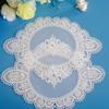 Luxury Lace Oval Christmas Flower Embroidery Table Cloth Cover Wedding Party Tablecloth Kitchen Table Decoration and Accessories