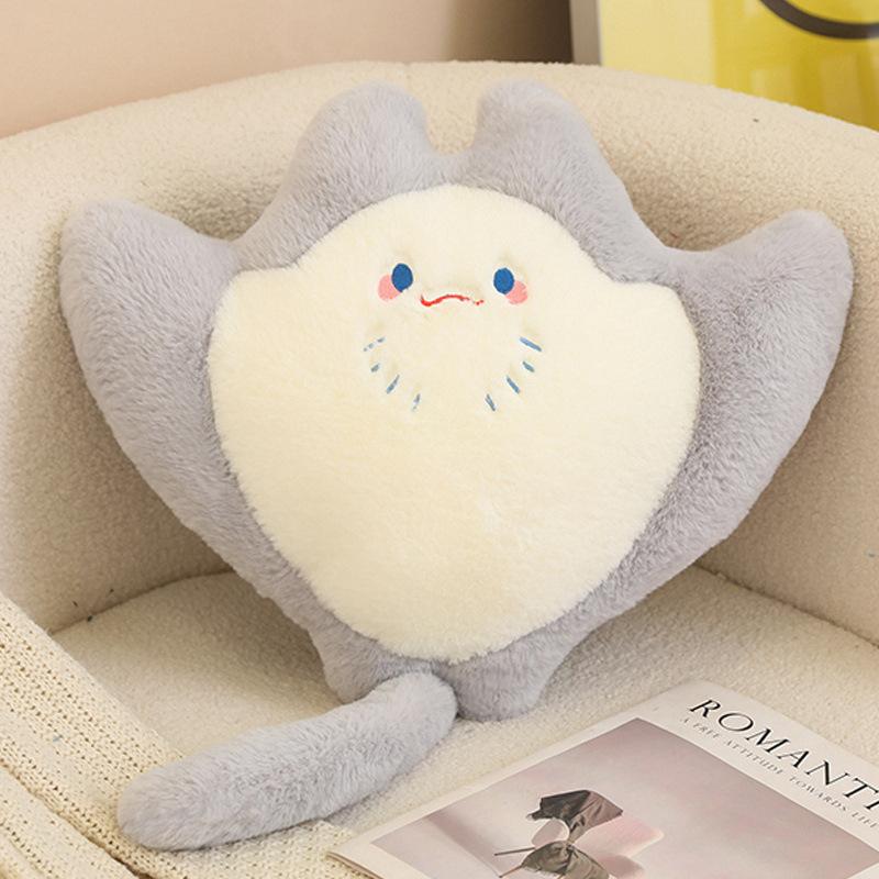 Cartoon Devil Fish Throw Pillow Plush Toy Doll Devil Fish Doll Home Pillow Cushion Girl Doll