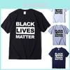 Стильная черная футболка 'Black Lives Matter' против расизма для унисекс, повседневная и удобная