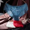 3Pcs/Pack Sexy Women's Lace Panties Underwear Transparent Floral Bow Soft Female Lingerie Briefs