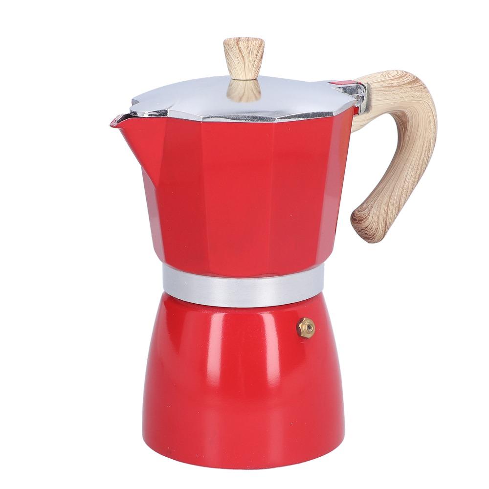300ML Capacity Moka Pot Aluminum Alloy Coffee Maker Coffee Brewing Coffee Kettle Home Use