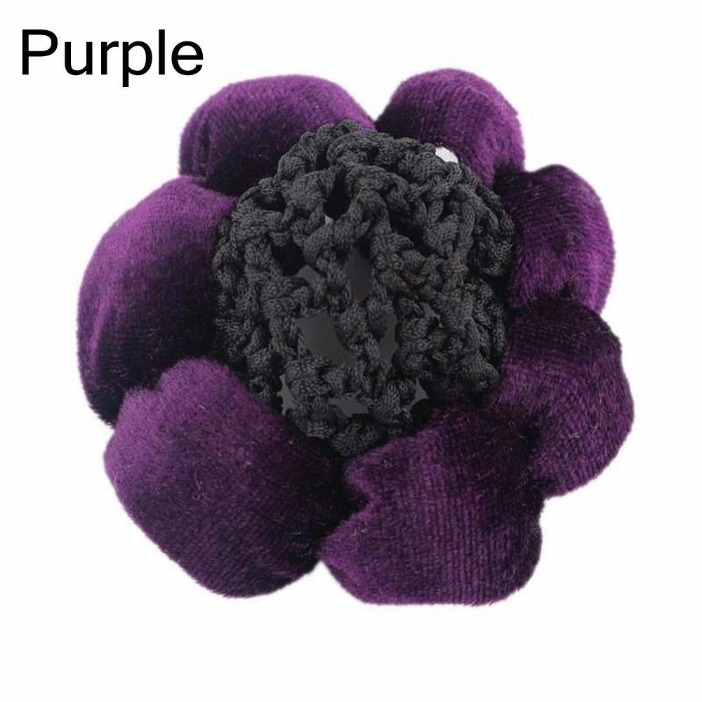 Fashion Lace Velet Edge Dance Skating Ballet Crochet Snood Hair Nets Bun Cover Updo Styling Tool