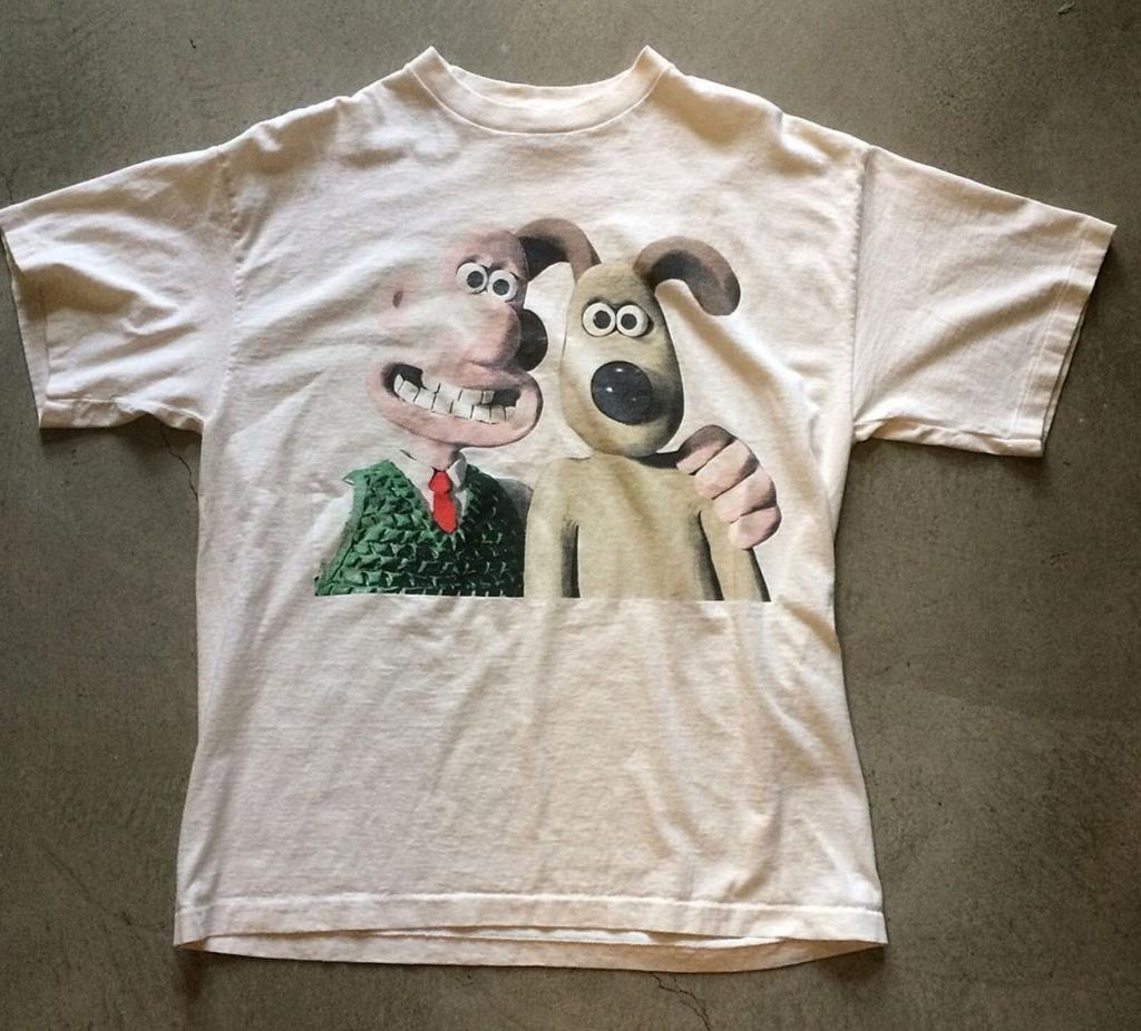 26 Винтаж Wallace & Gromit Для фанатов Хлопок S-5XL Унисекс Белая футболка Унисекс Футболка