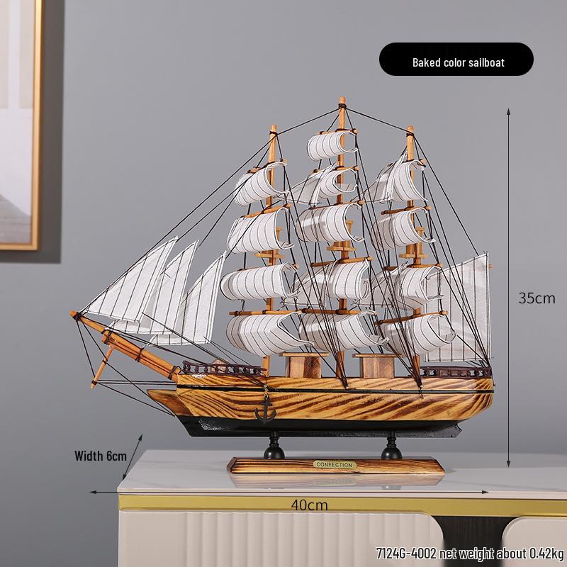 Орнамент Парусная лодка - Модель для украшения дома или офиса