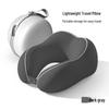 Portable Memory Foam U-Shaped Travel Neck Pillow for Car, Train, and Airplane