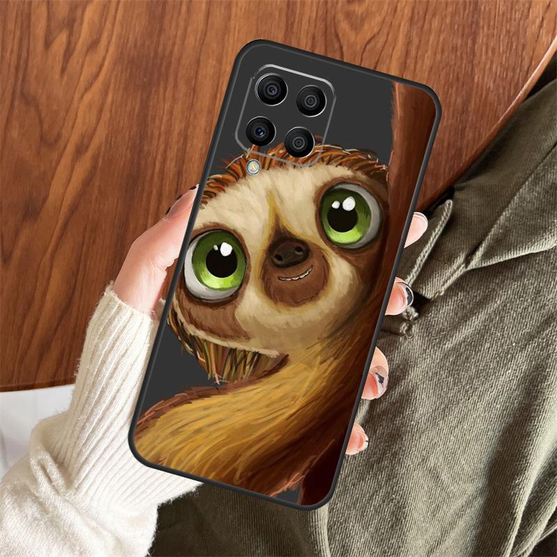 Funny Sloth Case For Samsung Galaxy M13 M33 M53 M15 M35 M55 M06 M16 M36 M56 M31 M12 M32 M52 M14 M34 M54