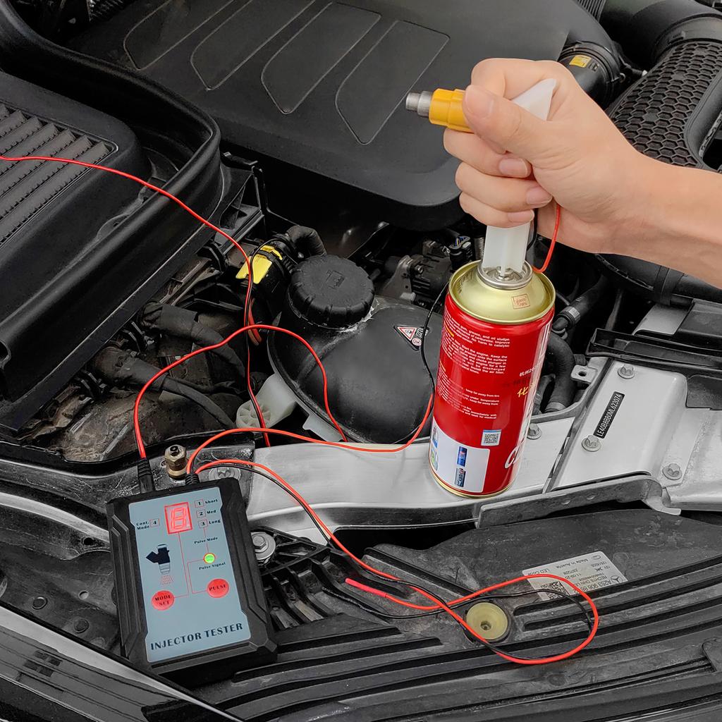 Тестер и адаптер топливных форсунок для диагностики и очистки форсунок, наборы инструментов для самостоятельной очистки, переключаемый 12 В/5 В, короткое
