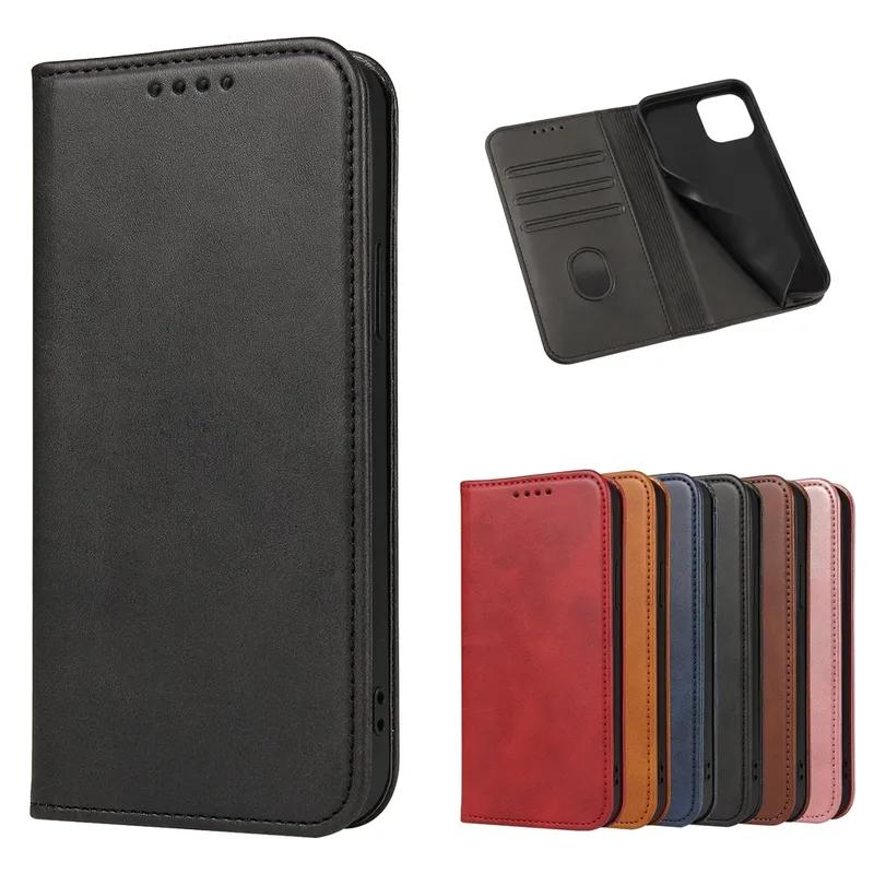 Магнитный чехол для Coque iPhone 17 16 14 12 15 Pro Max Чехол для Funda iPhone 11 13 X XR SE Роскошный кожаный чехол-книжка