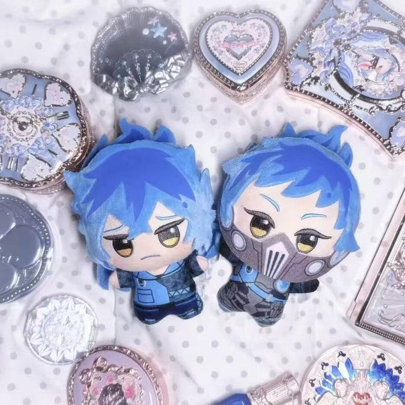 Twisted Wonderland Pendant Idia Shroud Plush Doll 10cm Cartoon Printed Idia Stuffed Plusie Toys Fans Collect XMAS Present Gift