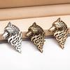 Jewelry Men Vintage Punk Lapel Suit Collar Wolf Brooch Badge Pin