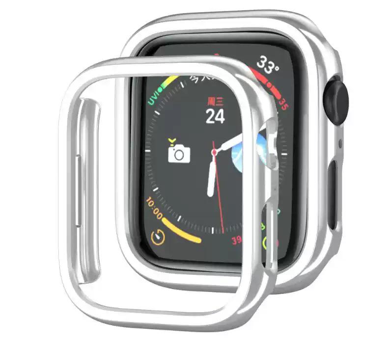 Чехол для Apple S10 Watch: Совместимо с Apple Watch 8/7, Гальванизированная Рамка, Полузакрытый Защитный Чехол