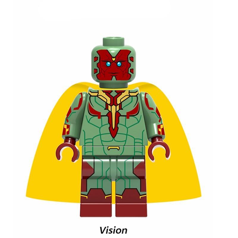 Lego Hulk Outrider Iron Man Thor Spiderman Thanos Avengers Minifigures Building Blocks Toys