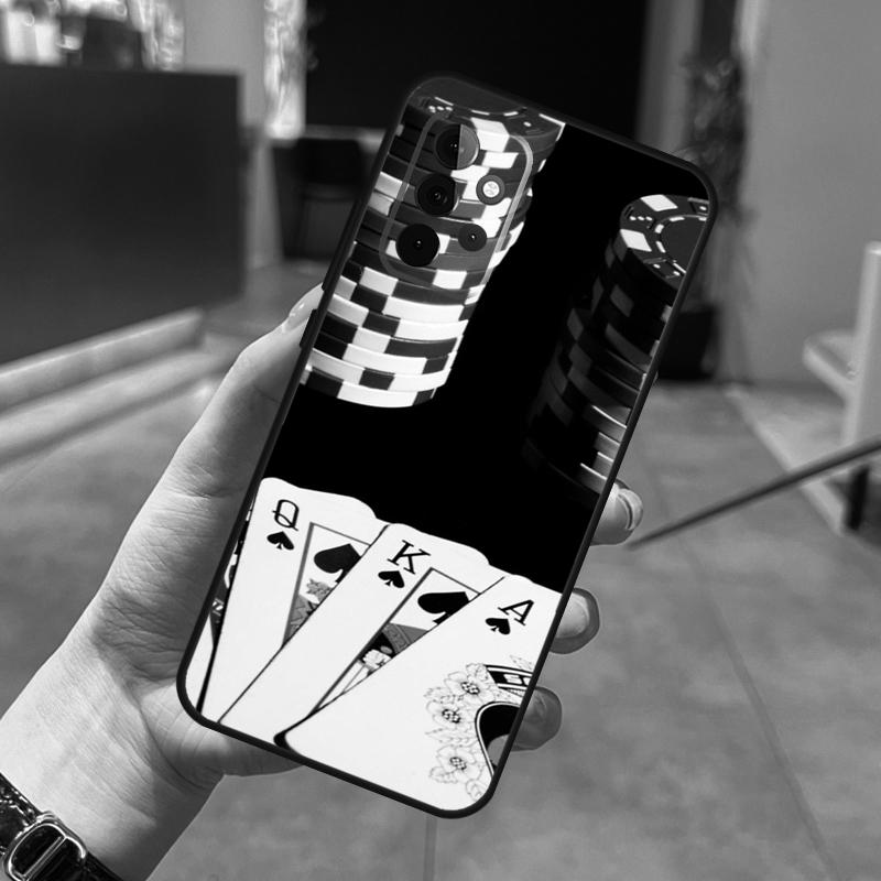 Кейс для игральных карт Покер для Samsung Galaxy A22 A32 A52 A15 A16 A05 A26 A36 A56 A53 A33 A13 A34 A54 A14 A35 A55