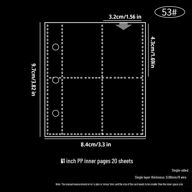A6/A7 Double Buckle PVC Transparent Binder Planner with Detachable Shell