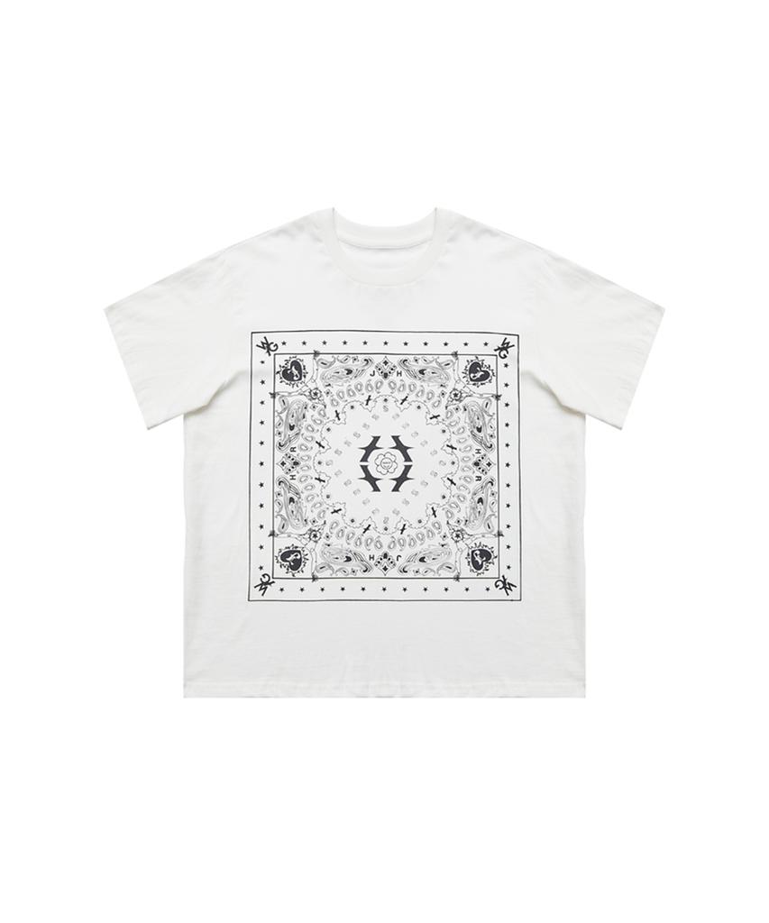 Белая футболка с принтом Weibeugeon Wave Bandana