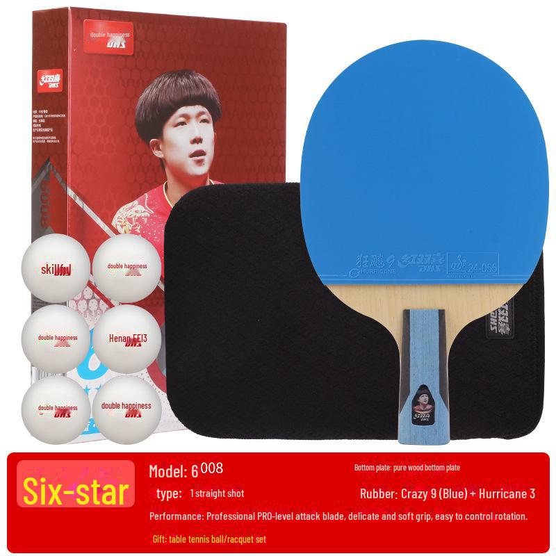 DHS Table Tennis Racket - Beginner To Pro Level, Horizontal & Vertical Orientation