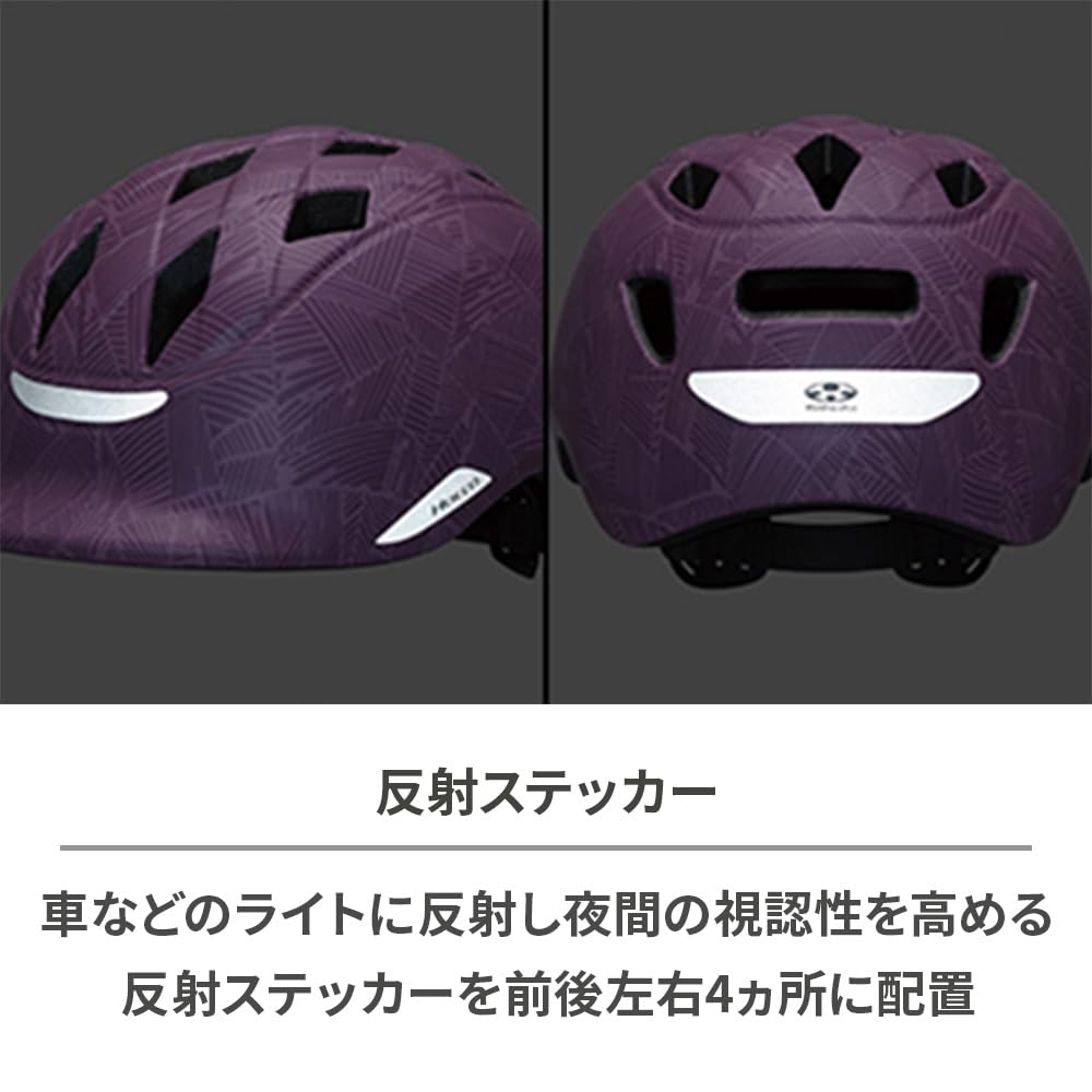 Шлем KABUTO HOCCO Матовый Мозаичный Фиолетовый, Размер 54-56см, Цвет