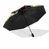 Rainy Day Dachshund Compact Travel Automatic Umbrella Compact & Durable 8-Rib Design Sturdy Construction All-Season Travel Fashionable Accessory