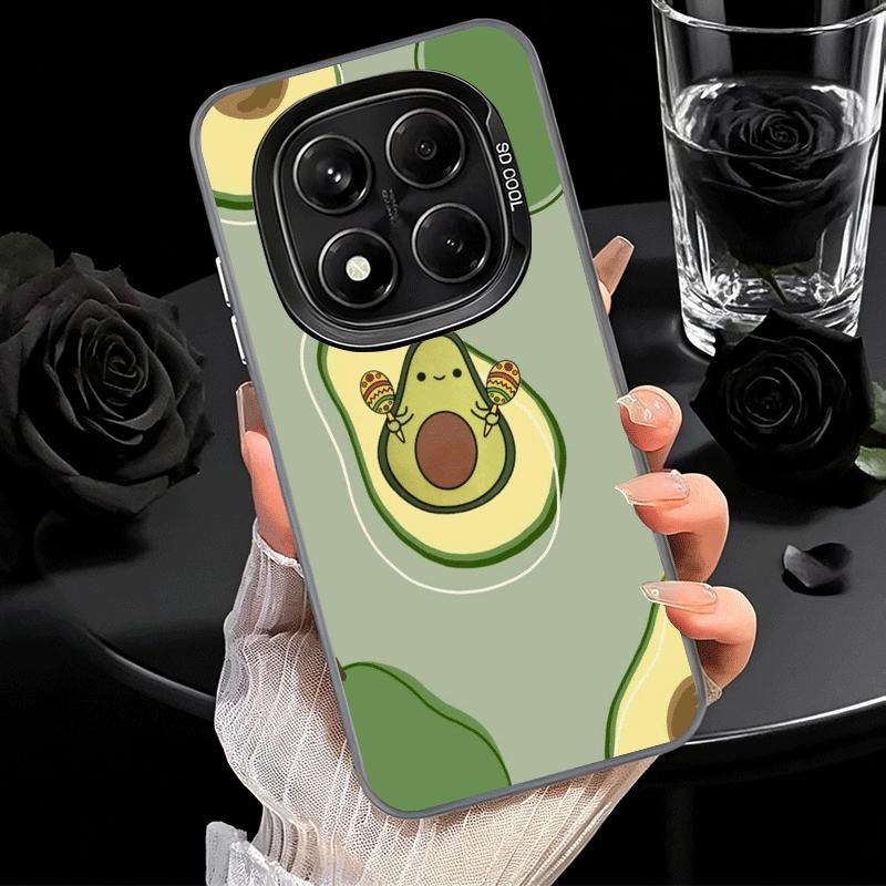 Мультяшный Милый Авокадо Мягкий Чехол для Телефона для Samsung Galaxy S24 S25 FE S26 Edge S23 Ultra S22 Plus S21 + Ударопрочный Чехол Задняя Панель