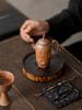 Старая Каменная Грязь Грубая Керамика Форма Лотоса Чайник Ретро Чайник Чайник для Кипячения Воды Чайная Церемония Приготовление Чая Одиночный Чайник Чайная Церемония