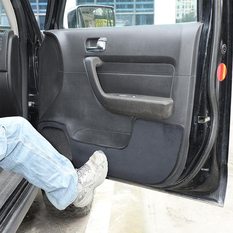 Velvet Car Inner Door Anti-kick Pad Anti-Dirty Panel Trim Protective Pad For Hummer H3 2005-2009 Accessories