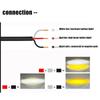 DC12-80V Мотоциклетный светодиодный прожектор с двумя линзами Прожектор Мотоциклетный вспомогательный противотуманный фонарь Двухцветный белый желтый свет
