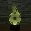 3d Led Night Light Football Desk Lamp Illuminating Lights 7 Color Gift Remote