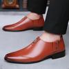 Men's shoes summer new business dress pointed leather shoes men's British style versatile white wedding groom shoes