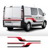 Наклейки в полоску на дверь автомобиля, графические наклейки для Renault Trafic 2 3 MK3 MK2 Camper Day Van MOTORHOME, виниловые наклейки для тюнинга