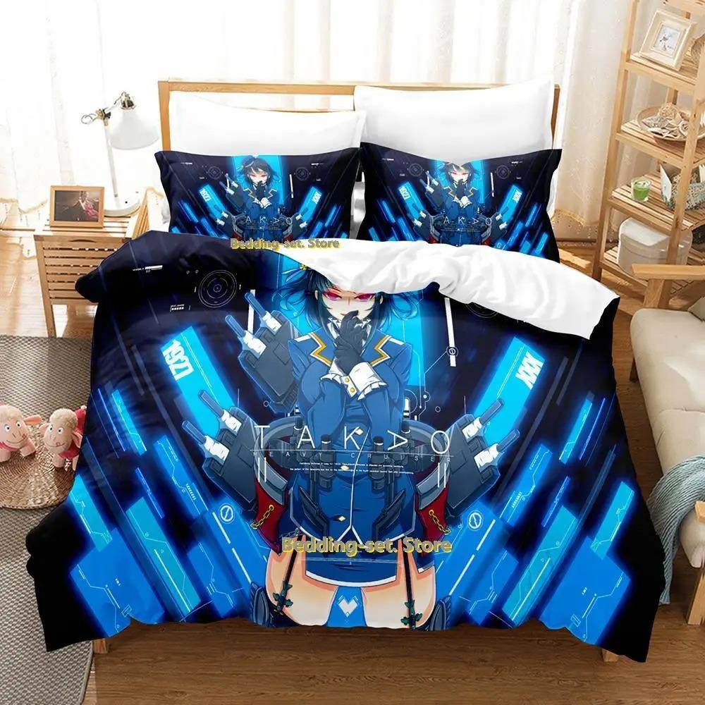 Аниме Постельное белье Kantai Collection Односпальное Двуспальное Полное Queen King Размер Пододеяльник для Спальни Взрослого Ребенка