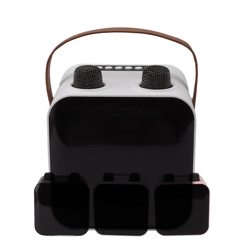 Караоке-машина с 2 беспроводными микрофонами, портативная Bluetooth-колонка мощностью 15 Вт, комплект для караоке-машины для H