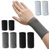 Grey Black Blue White Elastic Wristbands Ice Silk Compression Wrist Sleeve Wrist Support  Summer