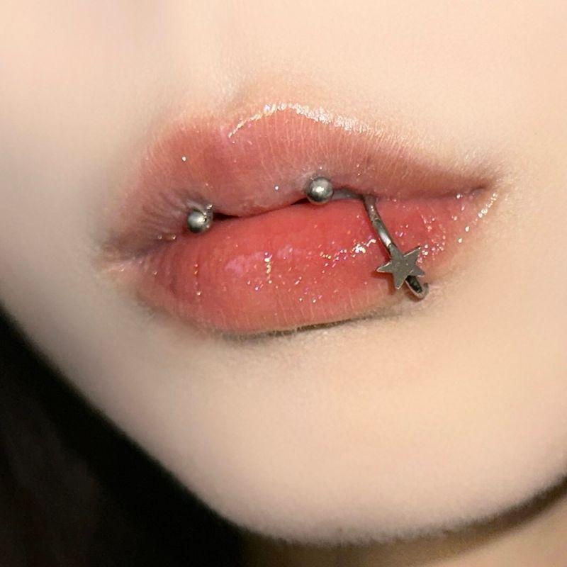 Raccon Raccoon XINGX Seamless Ring Titanium Steel Lip Ring Buckle Ear Bone Stud Fashion Sexy Ins Piercing Jewelry