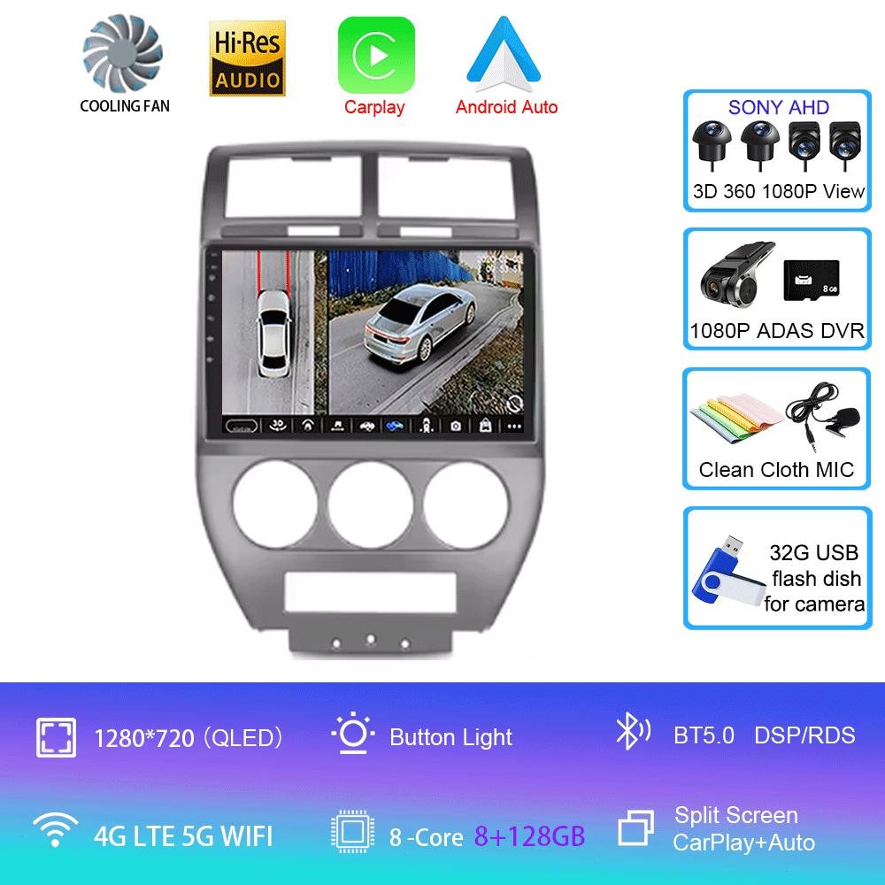 For Nissan X Trail 2 T31 2007-2015 5G WIFI 2 din Android 14 Car Radio Multimedia Video Player Autoraido Carplay 4G GPS