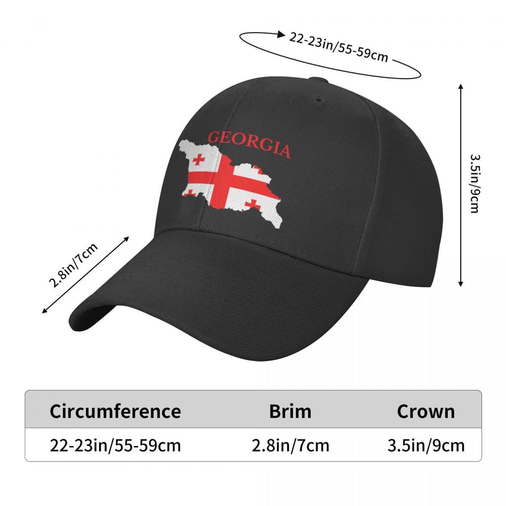 Бейсбольная кепка унисекс с изображением флага Грузии и картой, женская регулируемая шапка в стиле грузинского патриотического папы, весенние кепки
