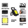 Warning Safety Light Portable Lights Mini Keychain Light LED Floodlight COB LED Flashlight